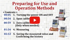 Preparing for Use and Operation Methods