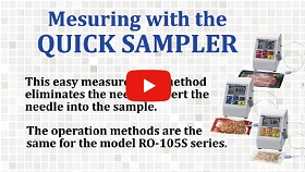 Measuring with QUICK SAMPLER
