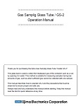 Gas Sampling Glass Tube Manual